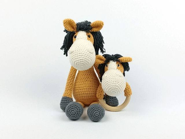 Mini Knuffel Paard Emma