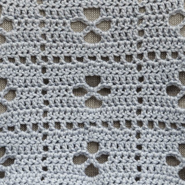 Ledikantdeken Vintage Blue Chunky
