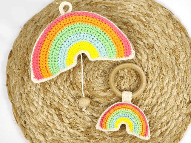 Muziekdoosje Regenboog Pastel
