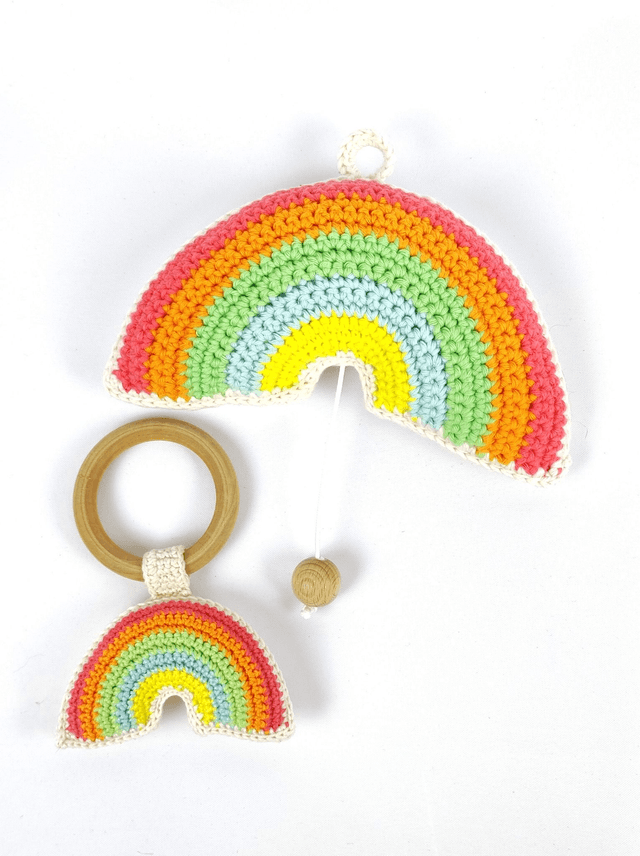 Muziekdoosje Regenboog Pastel